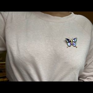 Butterfly brooch pin